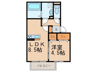 アザールの物件間取画像